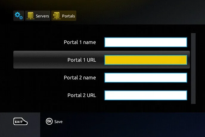 Configuration du portail